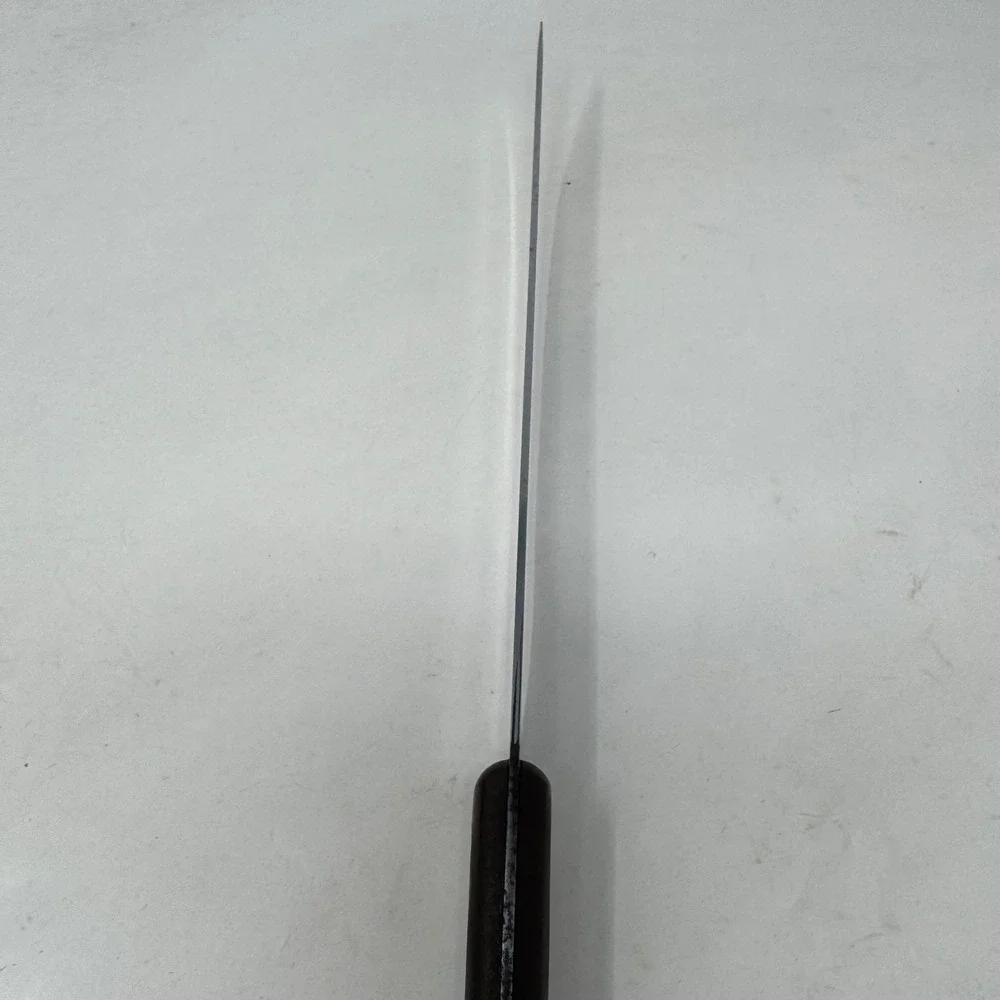 Vintage Ka-Bar Carbon Chrome Slicing Knife 8 Inch Blade Brown‎ Handle
